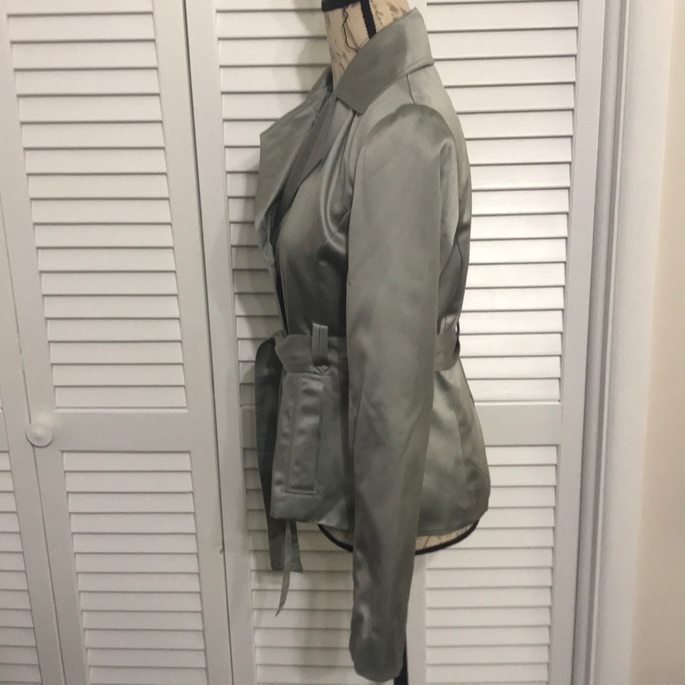 Express Design Studio Silver Blazer - image 2